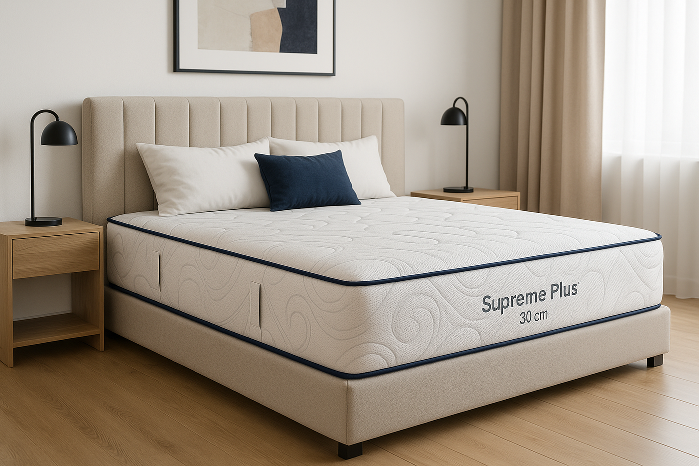 Supreme Memory Mattress in a bedroom